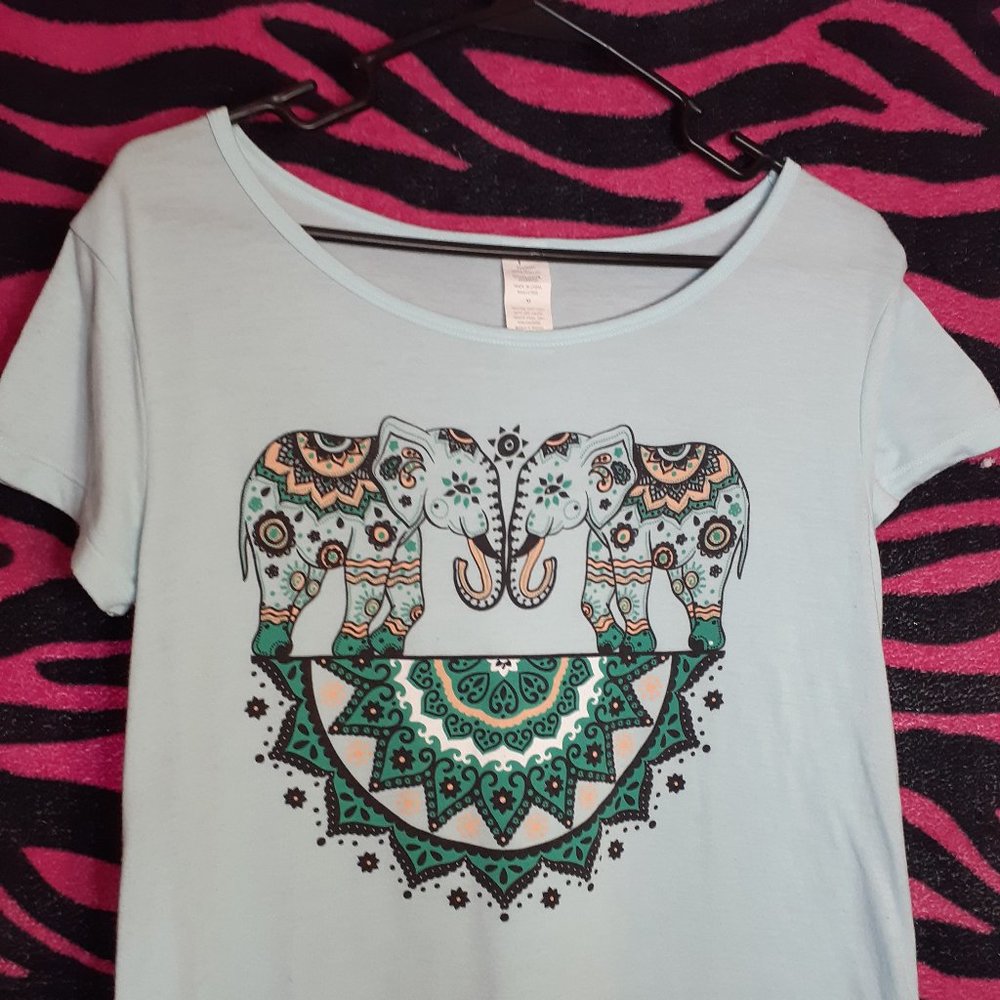 Elephant Cropped Floral Shirt